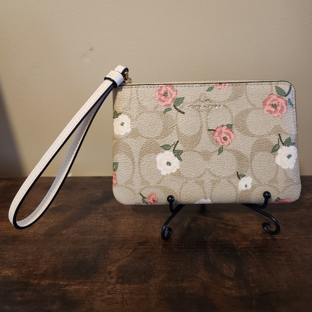 SOLD………COACH FLORAL WRISTLET, NWOT